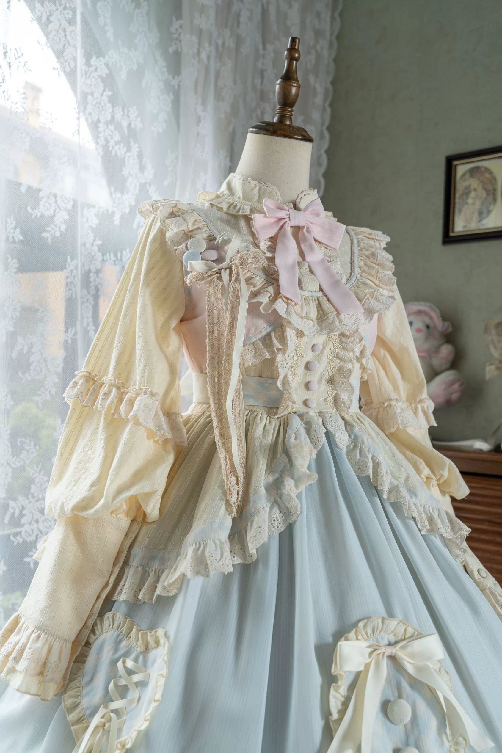 Uncle's Workshop - Dreamy Macaron - Sweet Lolita JSK Dress Solid Color Shirt