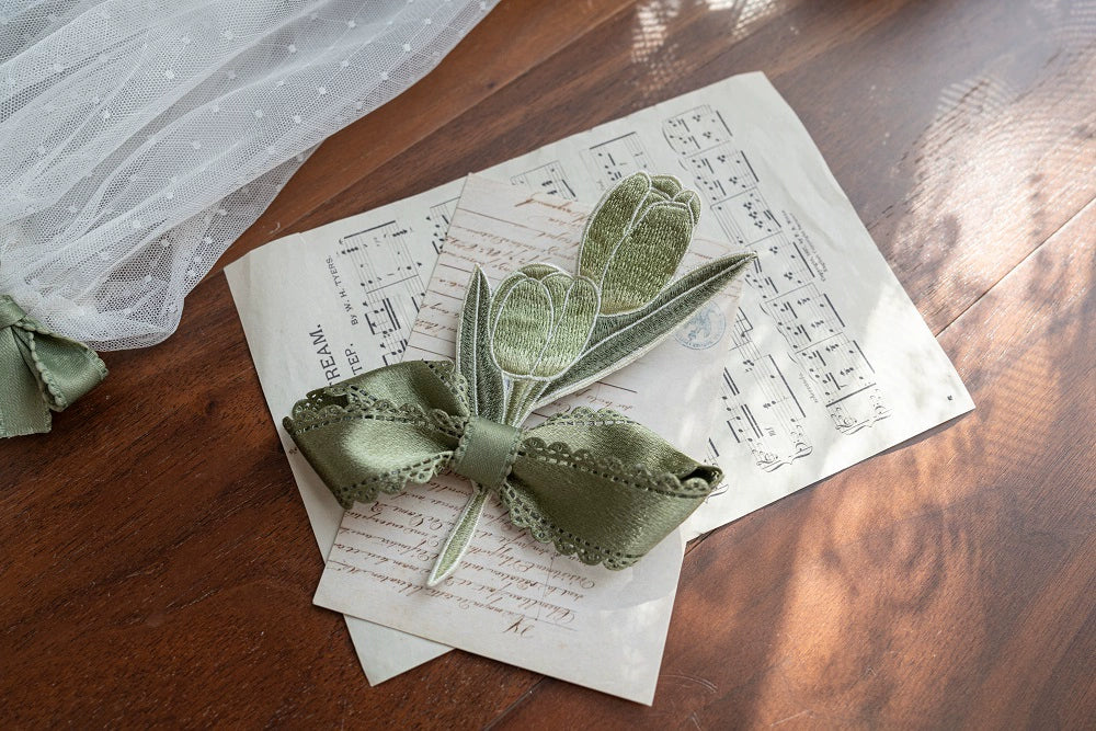 YingLuoFu - Teacup Bunny - Classic Lolita OP Dress, Fresh Green Floral Print (L M S XL) 43263:783877