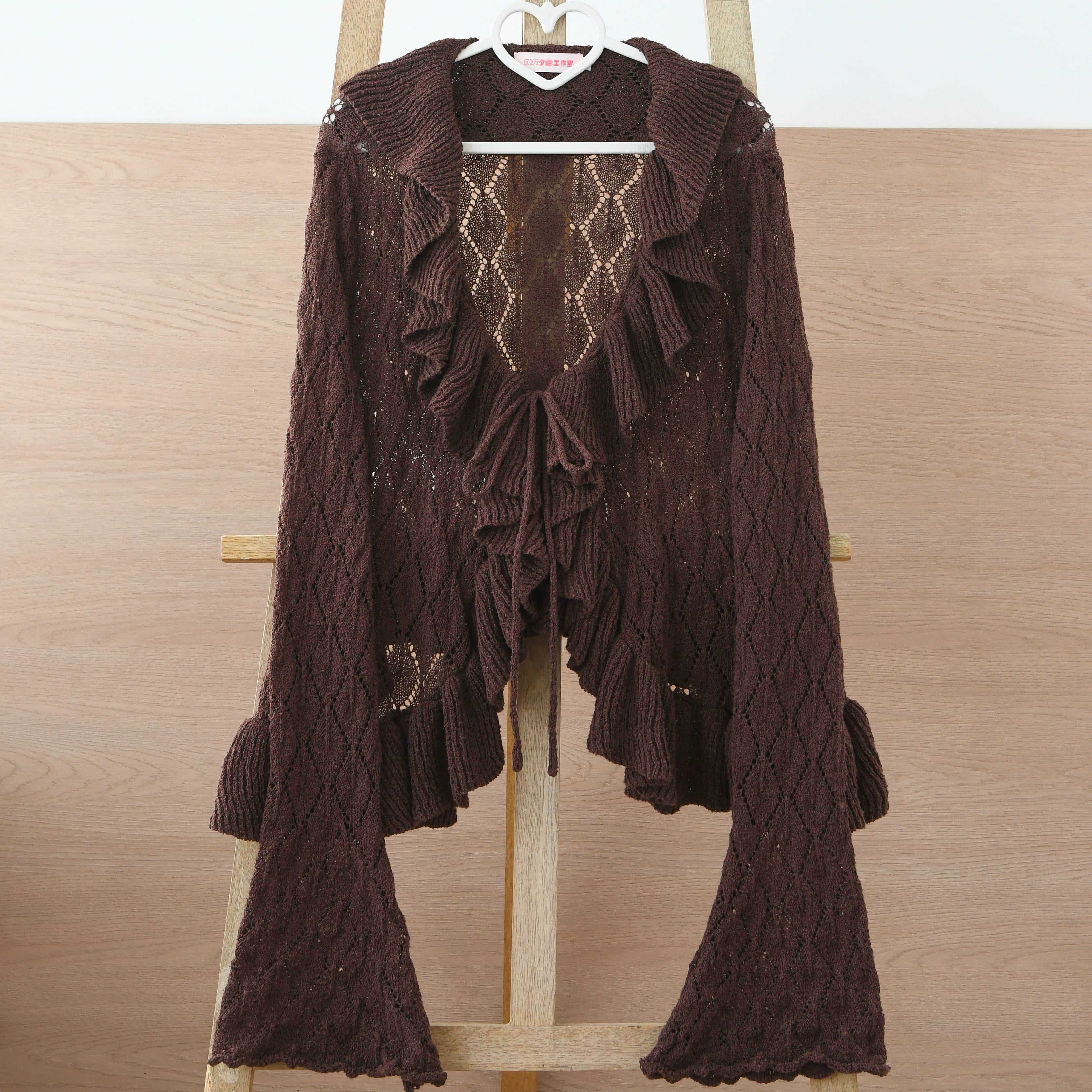 MIST - Sunset Bouquet - Elegant Lolita Cardigan, Flounce Hem (L M S) 43794:785609