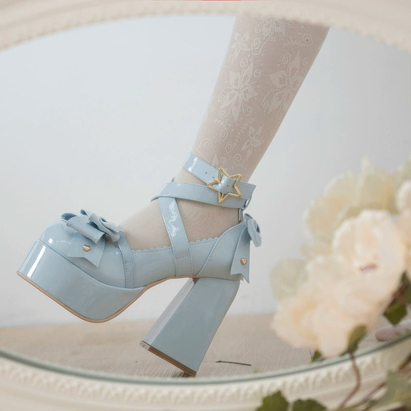 Beauty Bunny - Star Prayer - Kawaii Lolita Shoes Round Toe Summer Heels