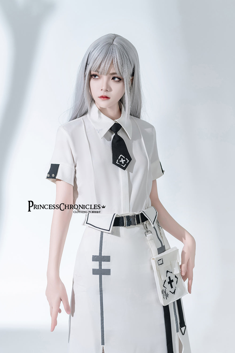 Princess Chronicles - Dry sea and Ashlar - Ouji Lolita White Cloak Set