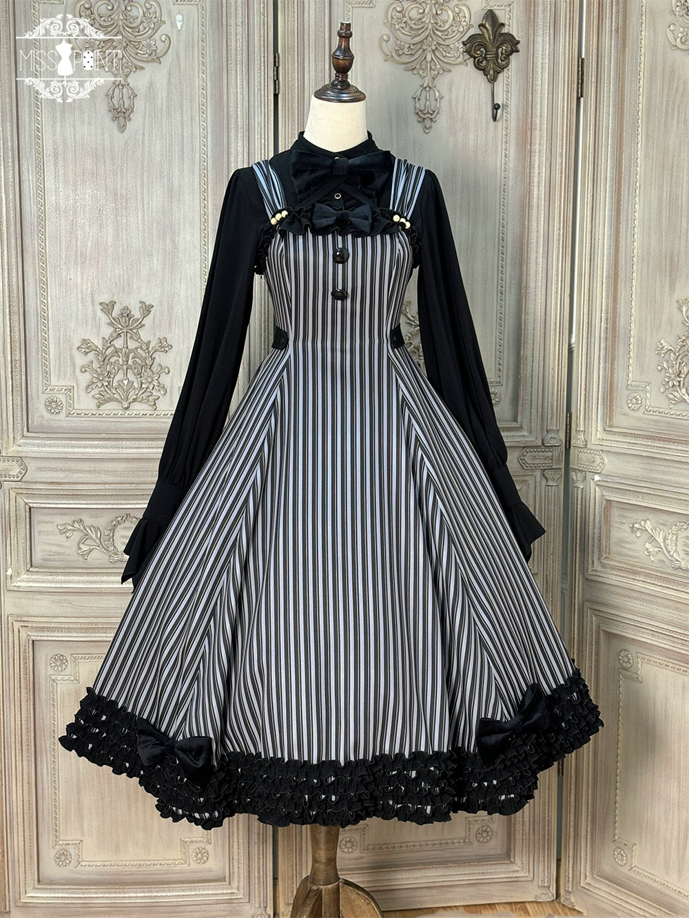 Miss Point - Classic Lolita JSK Customized Stripe Lolita Dress 40842:681094