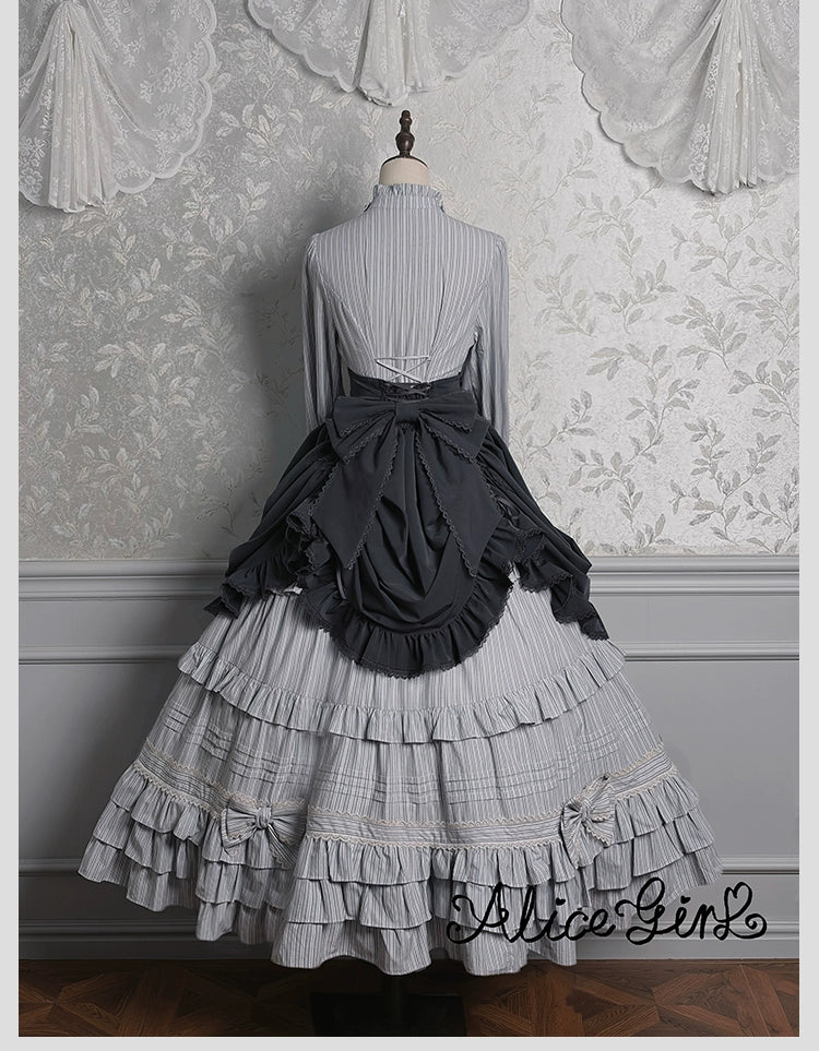 Alice Girl - Duke of Victoria - Classic Lolita SK & Overskirt Set 44092:794848