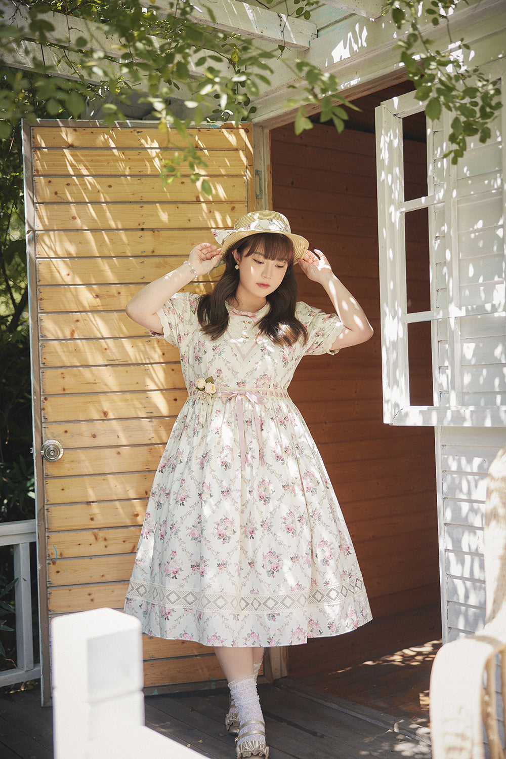 (Buyforme)Miss Point~Happy Summer Elegant Lolita Floral OP Dress