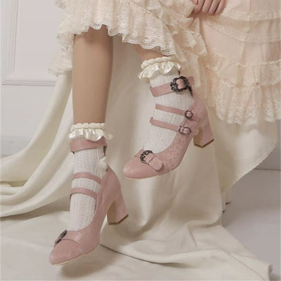 MR.Qiutian~Velia~Elegent Lolita Shoes CLA Thick Heel Shoes   