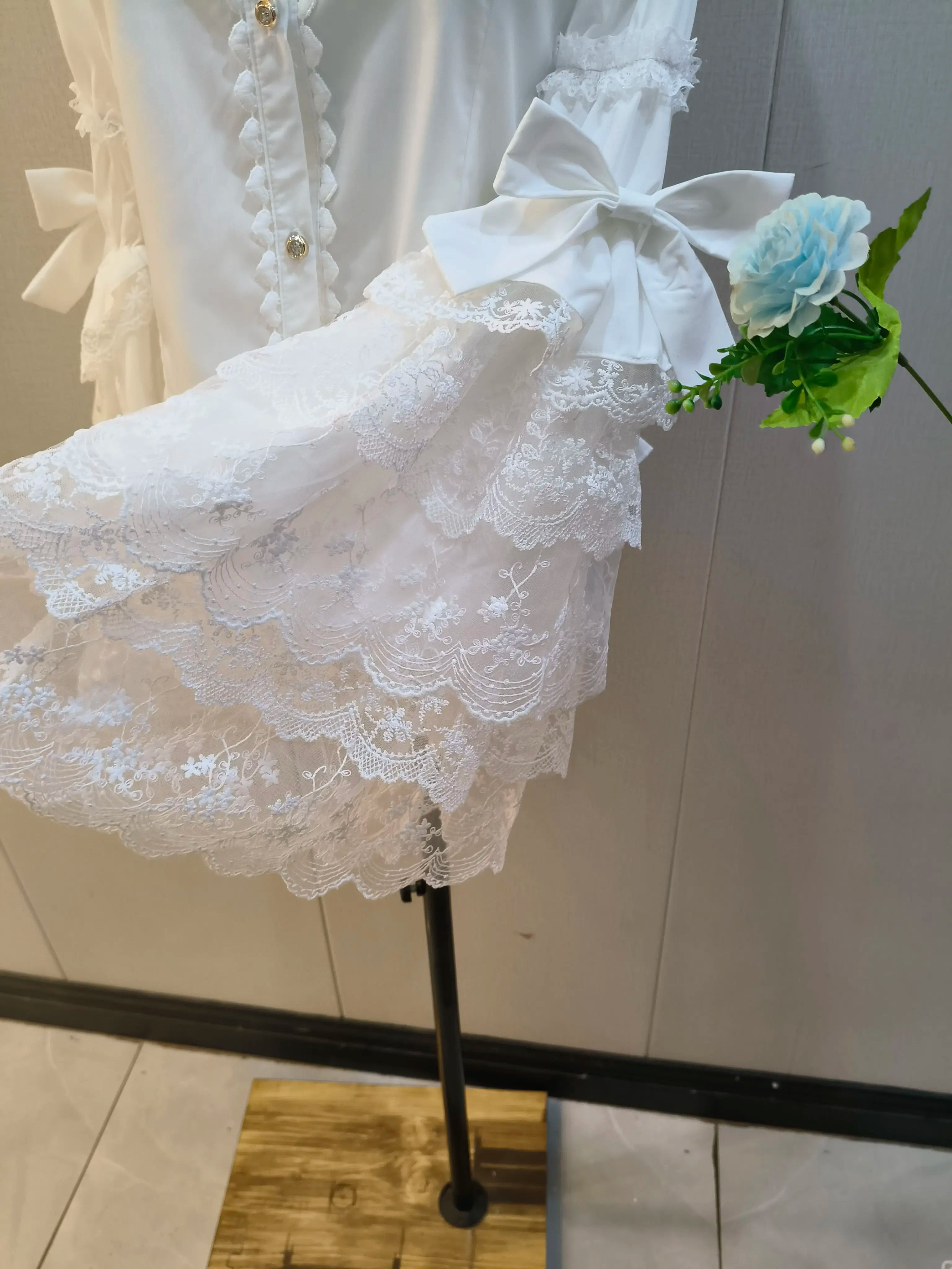 Hime Sleeve Sweet Lolita Shirt, Slim Fit 44616:817005