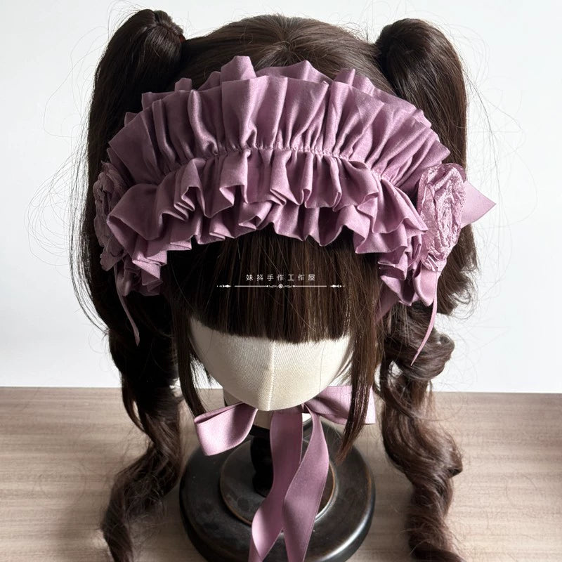 MAID - Elegant Lolita Hairband Bow Multiple Colors BNT