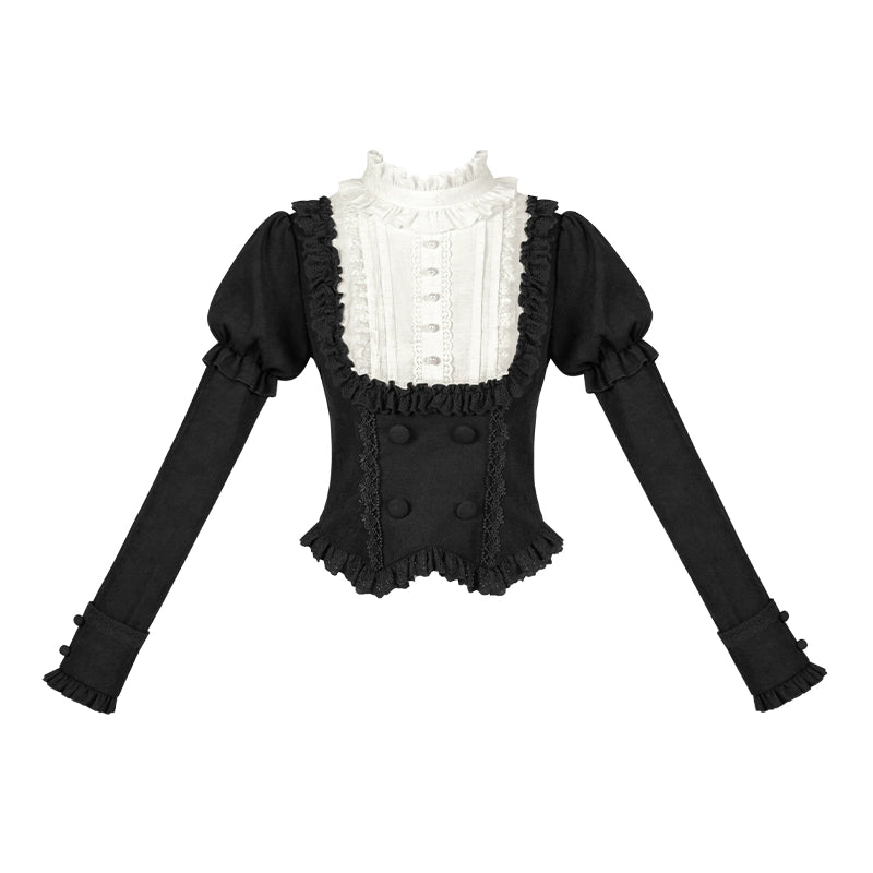 Fog City Time Difference - Classic Lolita SK & Blouse Suit (Blouse / L M S) 43989:790781