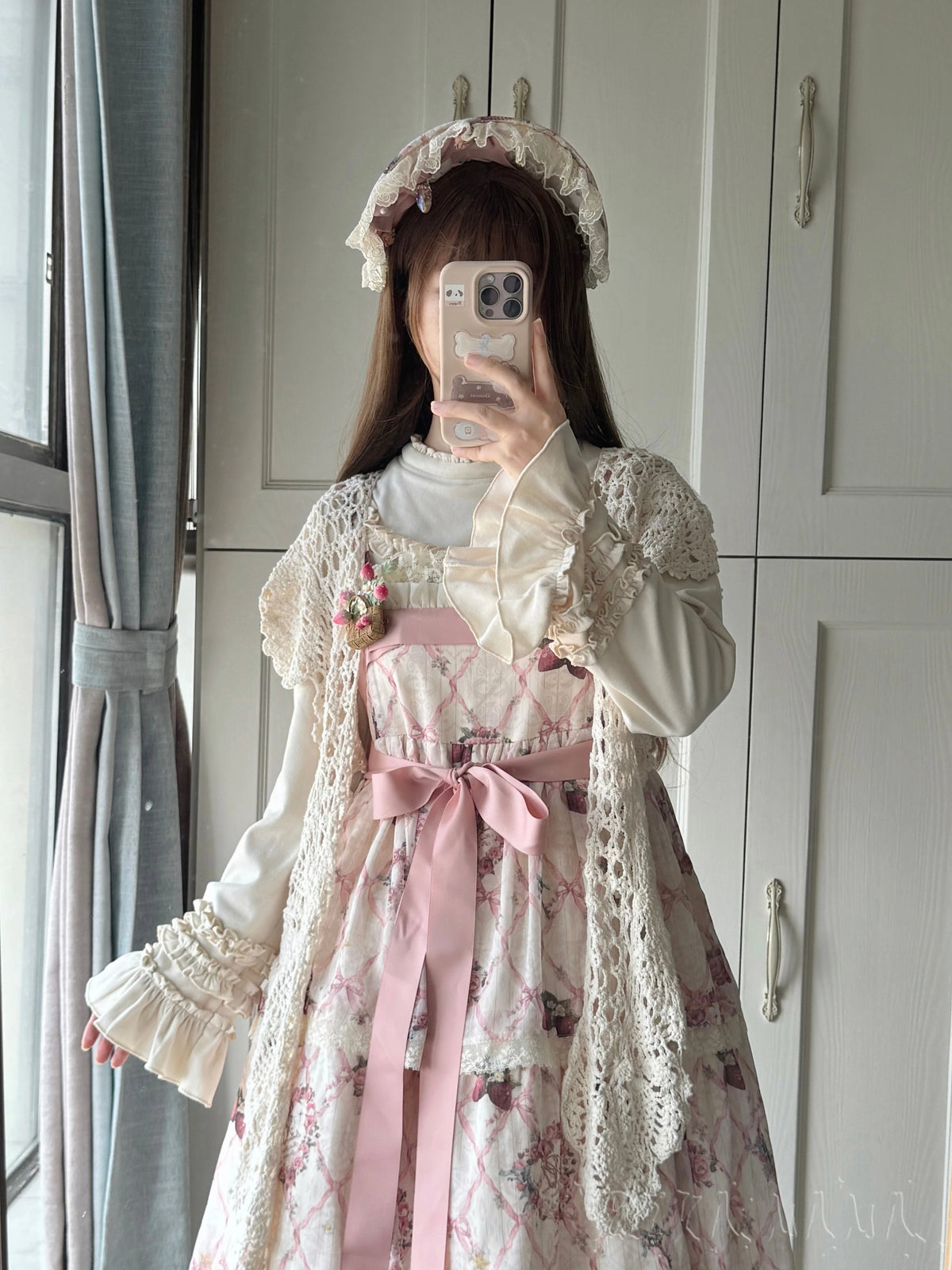 Fruit Tart - Autumn Sweet Lolita Long Sleeve Blouse, Ruffle Detail 45972:869995