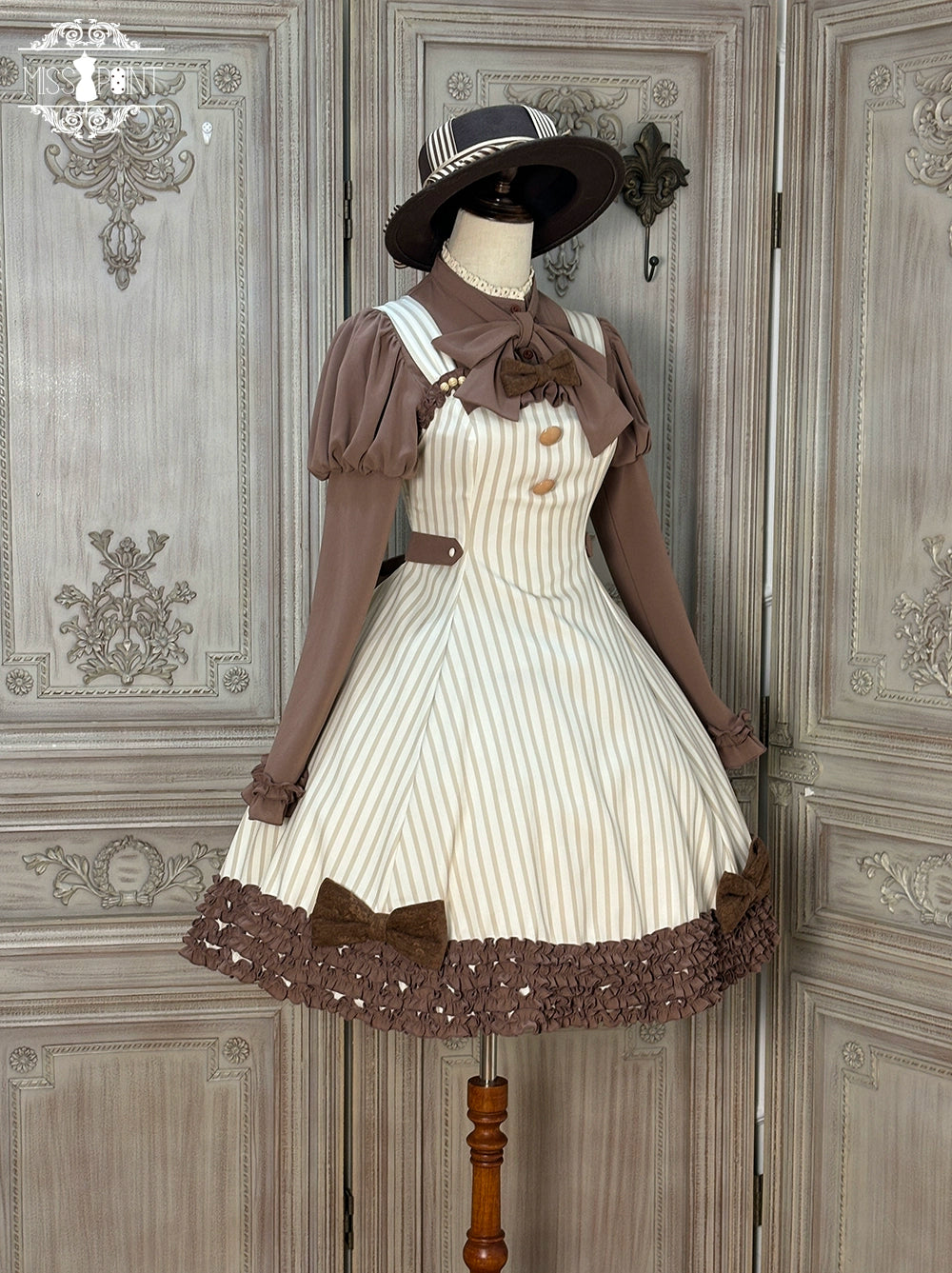 Miss Point - Classic Lolita JSK Customized Stripe Lolita Dress 40842:681072