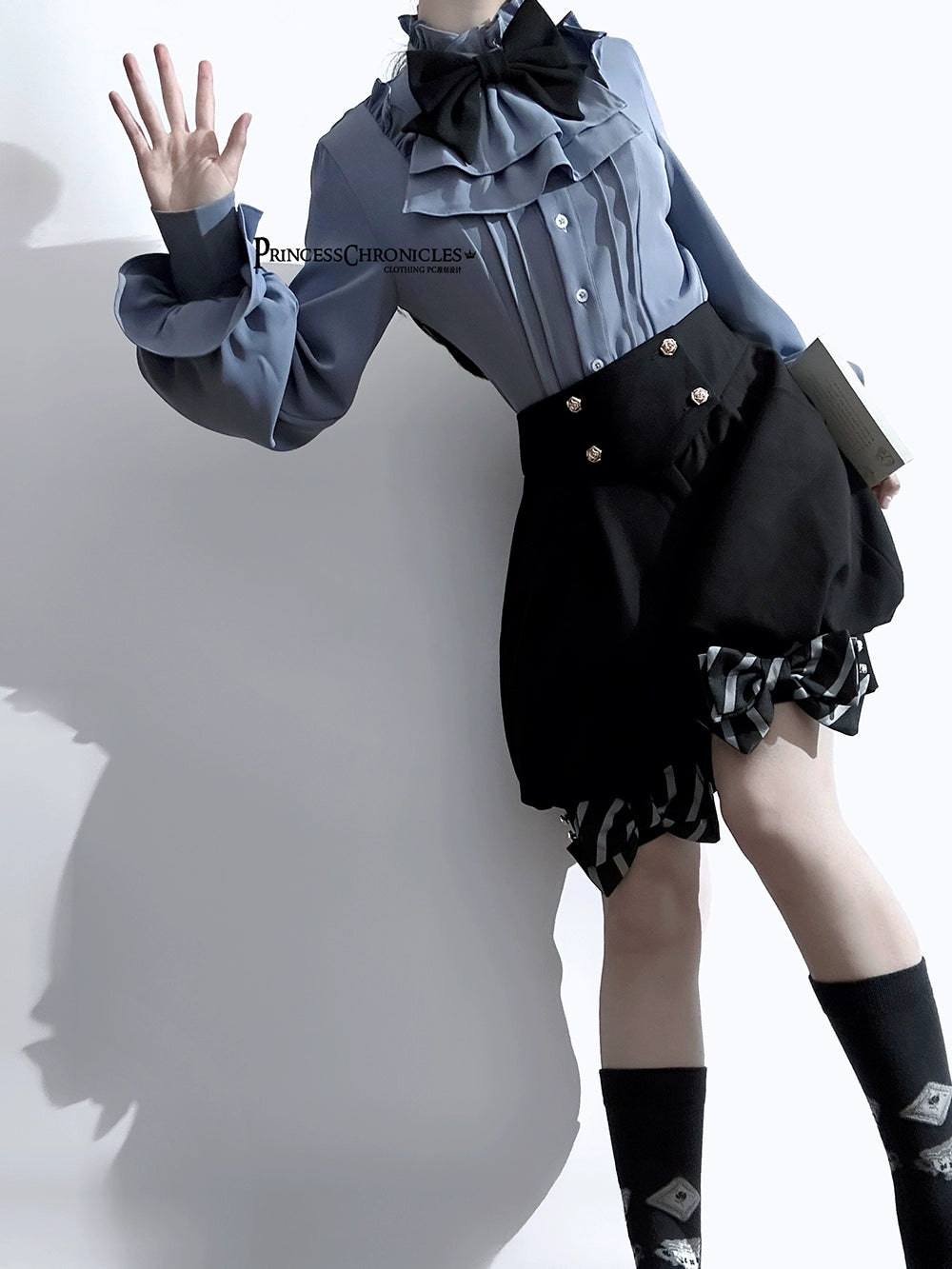 Princess Chronicles - Narrative Rule - Ouji Lolita Prince Shorts Set Long Vest