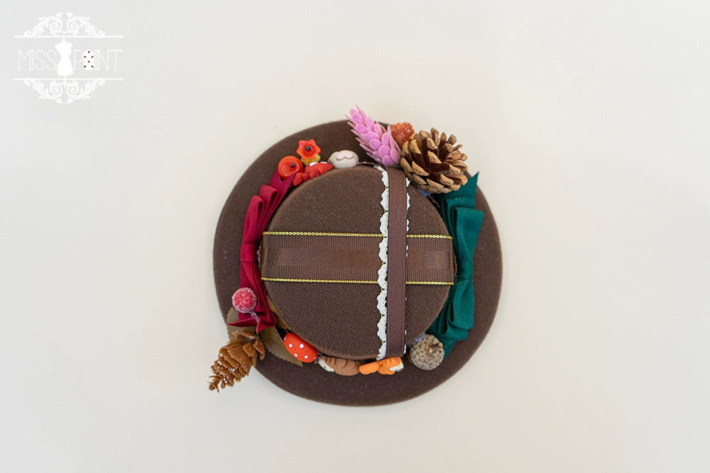 Miss Point - Chuby Box in the Forest - Elegant Lolita Necklace Brooch KC Beret Accessories 38676:595344