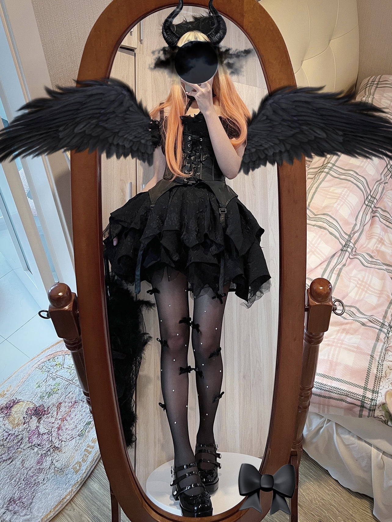 Kiko Lolita - Gothic Enchanting Lolita Nightshade Princess Skirt Set