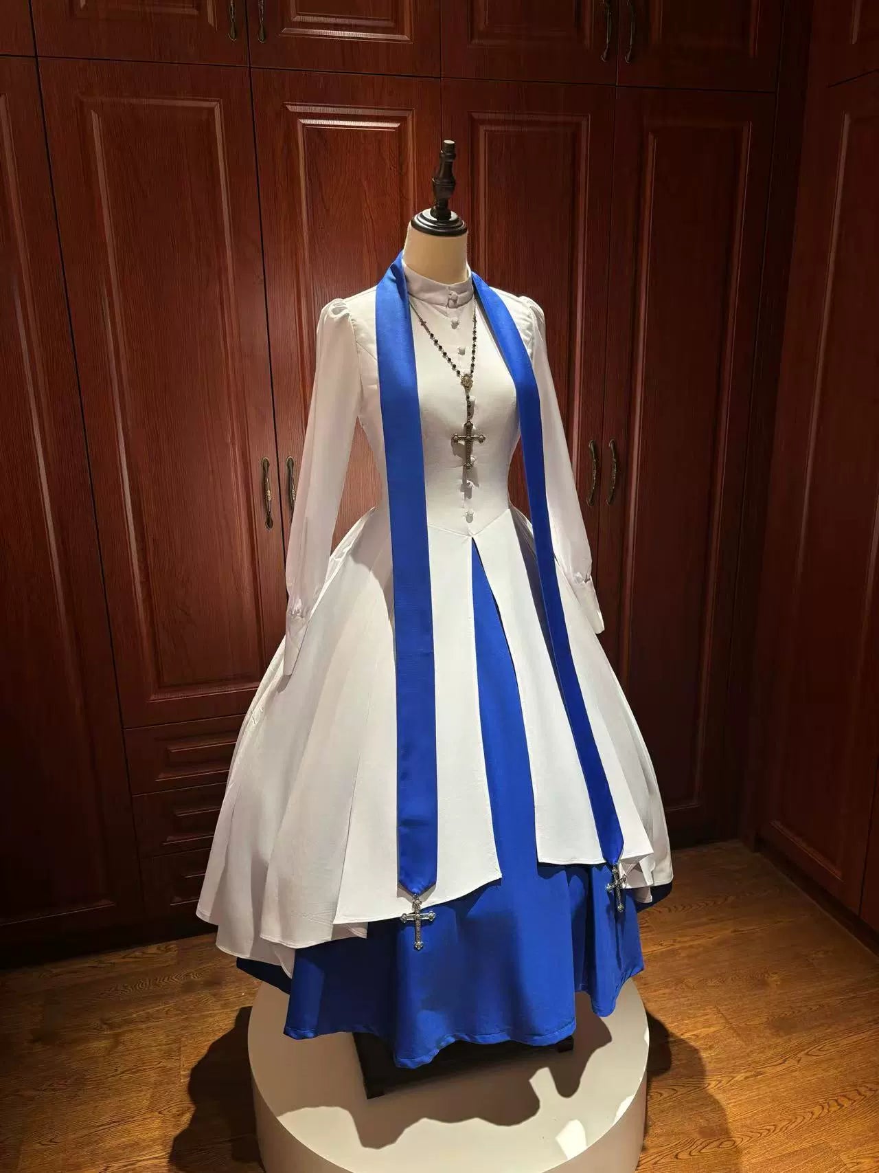 LetterfromGod - Night Watchman - Gothic Lolita OP Dress, Open-Front Hem 43998:791585