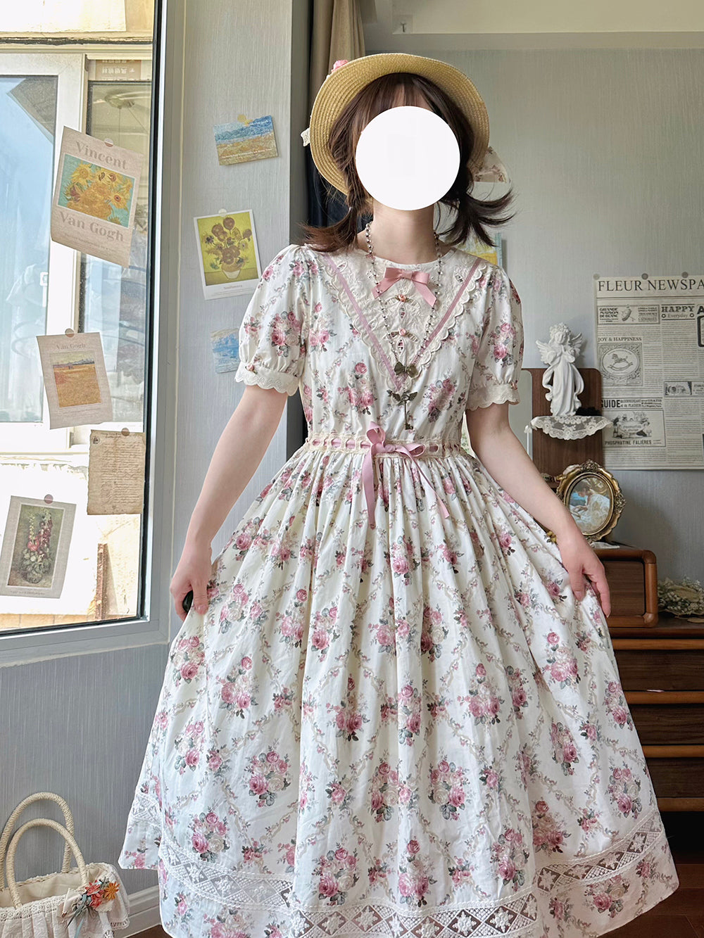 (Buyforme)Miss Point~Happy Summer Elegant Lolita Floral OP Dress 17704:244696