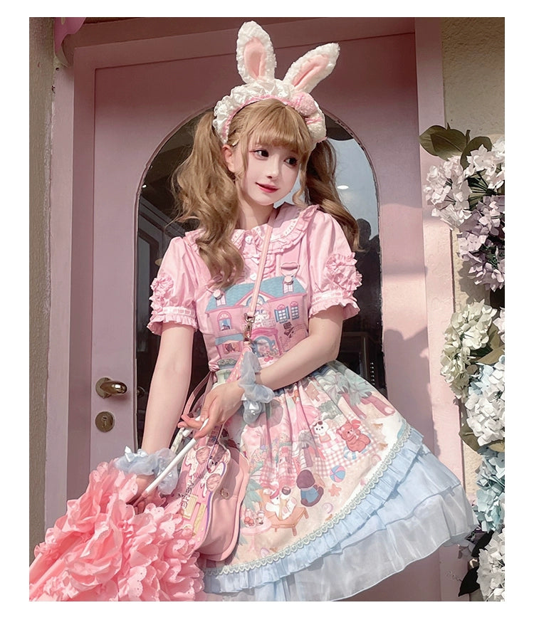 Mewroco - Little Frosty - Kawaii Lolita Summer Blouse Multicolors