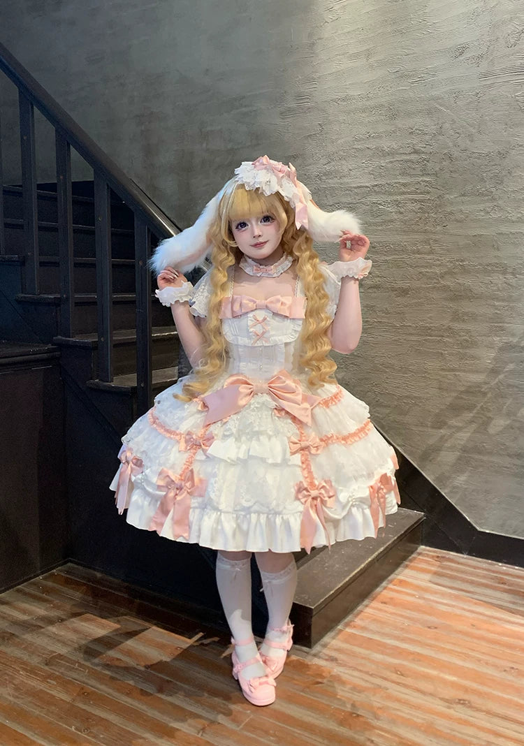 Celia's Confession - Plus-size Sweet Lolita Wedding OP Dress 44884:825535