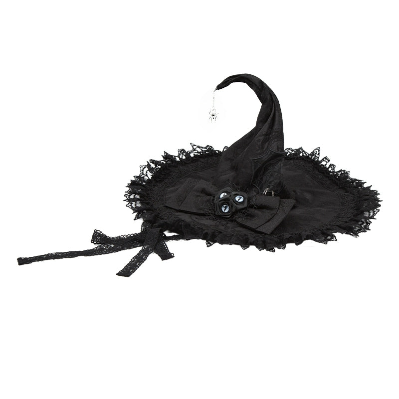 With PUJI - Letter and Poetry · Twilight - Black Gothic Lolita Skirt Set, Witch-Inspired (L M S) 43525:778382