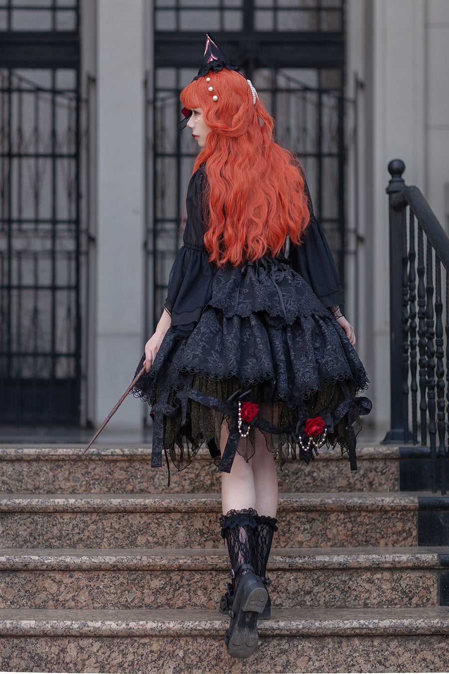 Witch's Apprentice - Gothic Lolita Split Type Black Suit