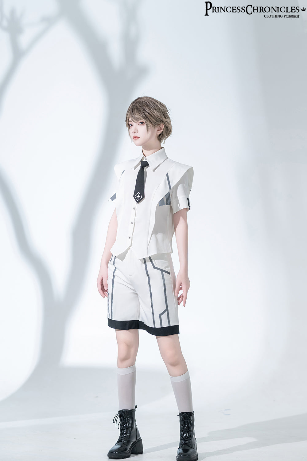 Princess Chronicles - Dry sea and Ashlar - Ouji Lolita White Short Set