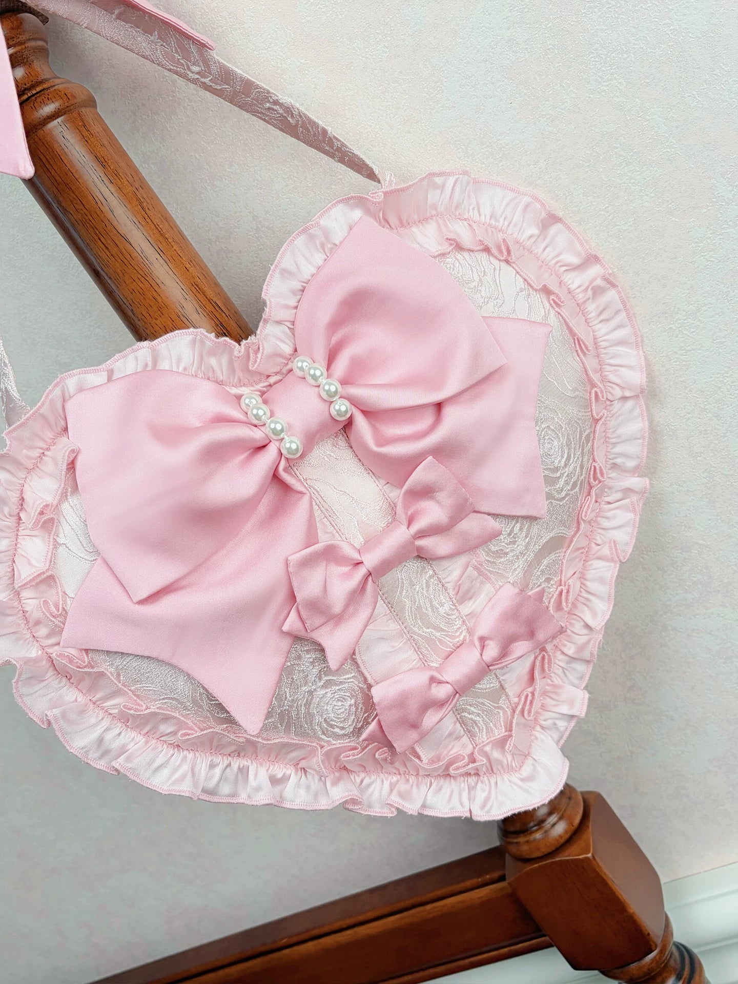 Sweetheart Petal - Color Block Sweet Lolita KC, Heart-shaped Bag 44840:825034