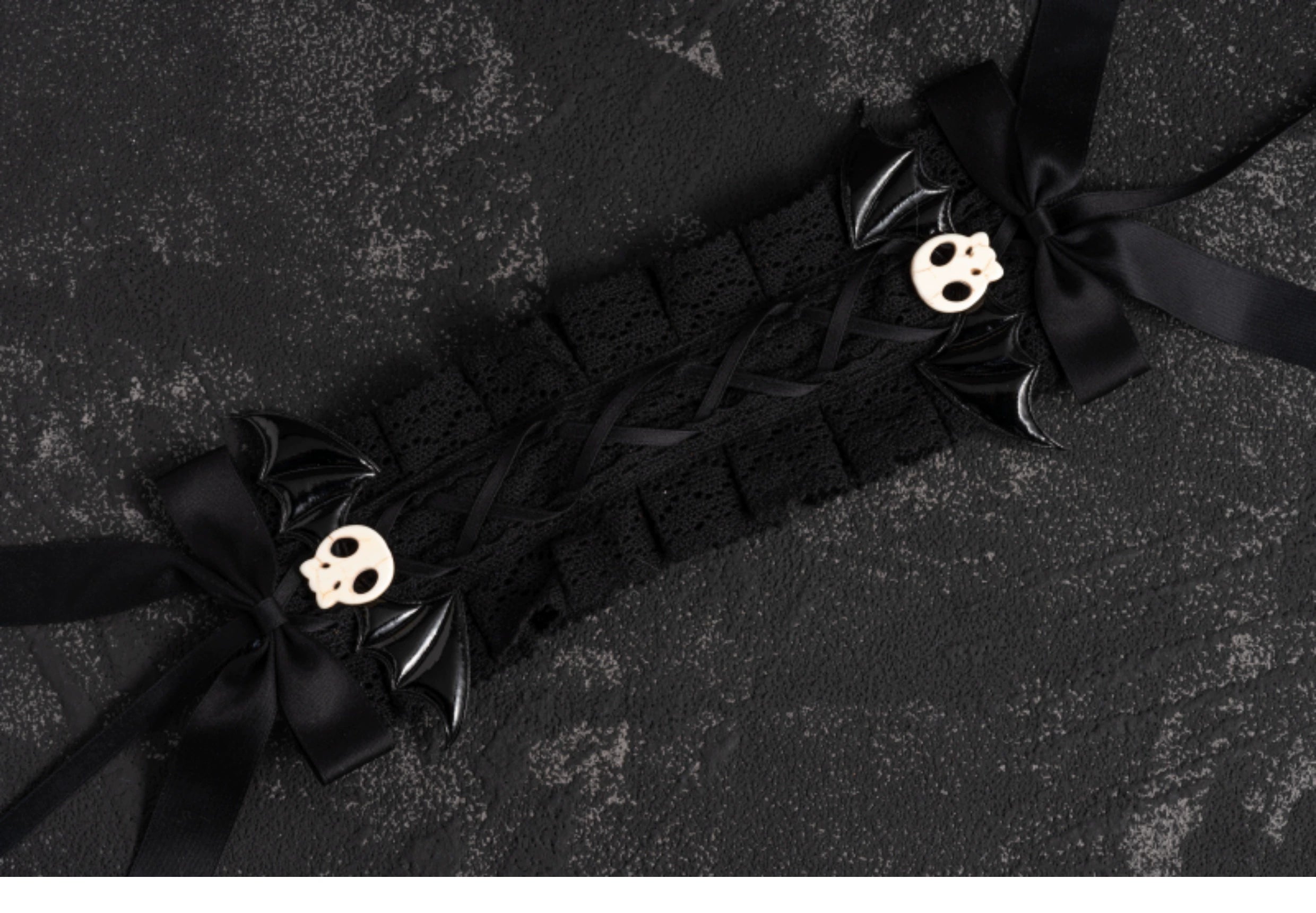 Strange Sugar~Gothic Hair Accessories Set Skulls Sharks Lolita Clips Headbands 36666:533370