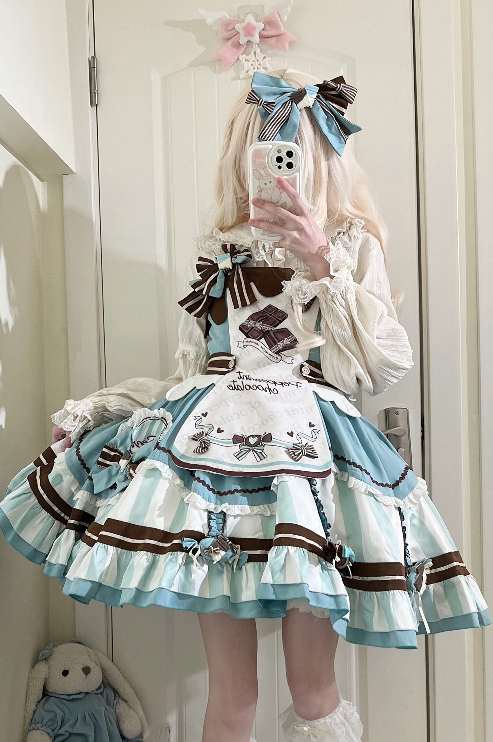 Secret Mirror Whisper~Mint Chocolate and Strawberry Sweet Lolita