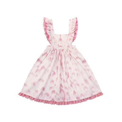 Choker Rabbit~Tabby Cat~Sweet Lolita Salopette Cat Pattern Dress Multicolors pink leopard cat pattern salopette only S 