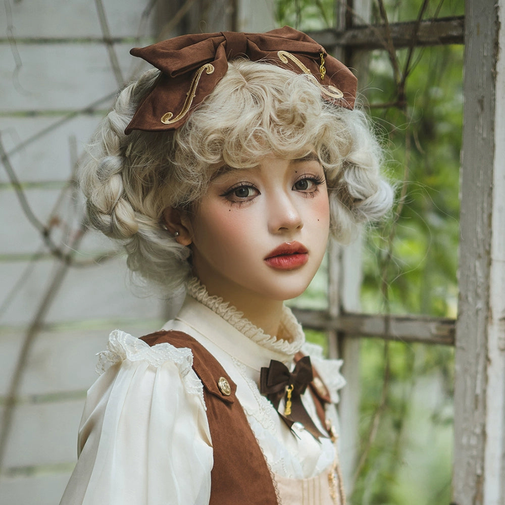 Miss Point~Golden Movement~Elegant Lolita Fishbone Skirt Customized 32242:381408