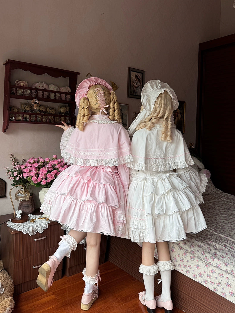 AerialCat - Praying Snowfall - Old School Lolita Skirt Suit Cape Princess Sleeve Shirt 39180:615694