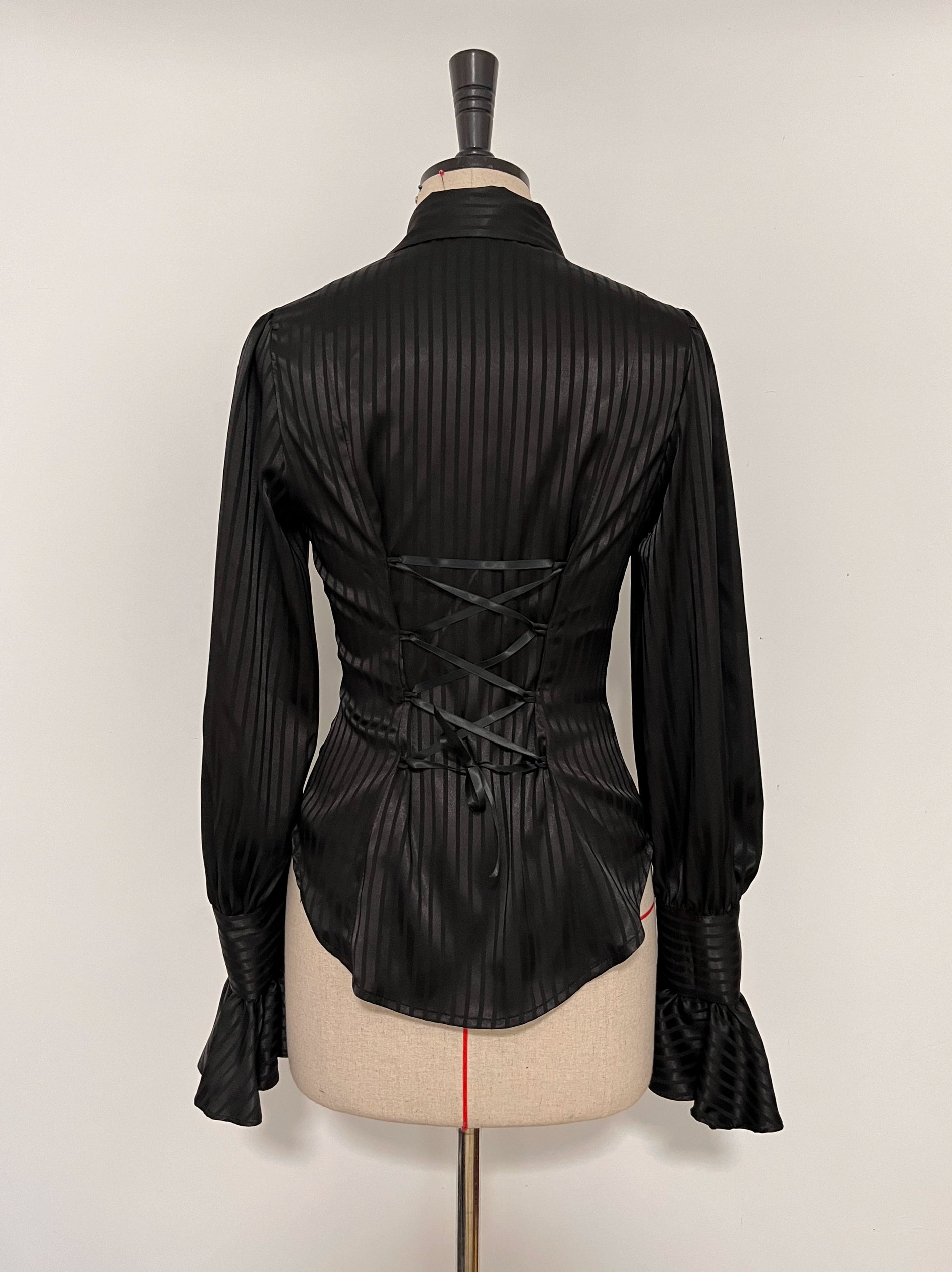 Gazing Galactic - Moonstone - Elegant Ouji Lolita Shirt, Detachable Jabot