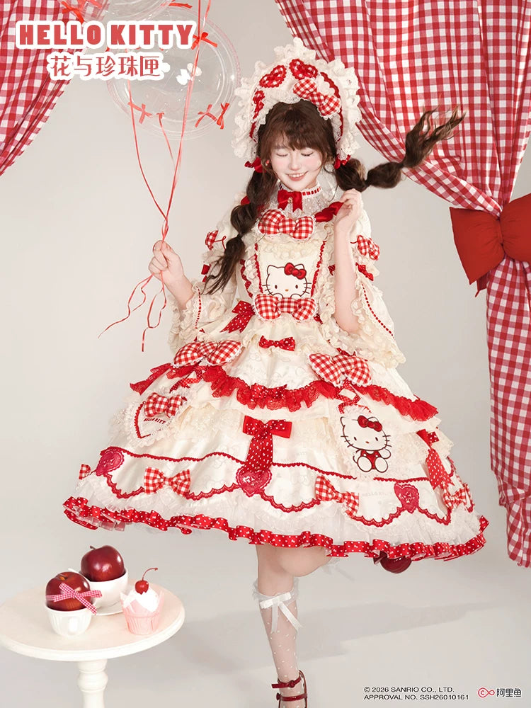 IP Collaboration Sweet Lolita OP Dress, Kitty Details