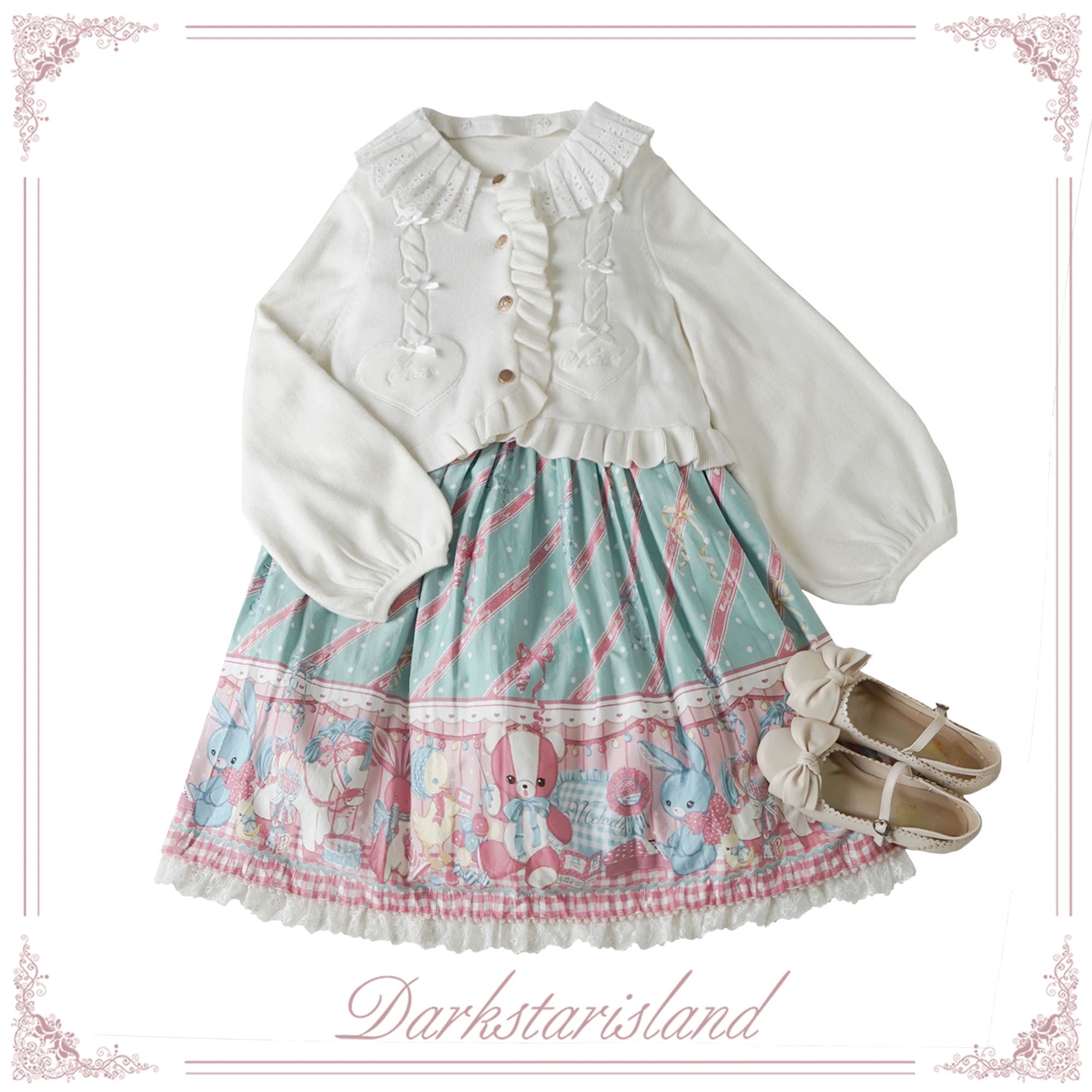 (BFM)Dark Star Island~Sugar Frost~Sweet Lolita Cardigan Knit Embroidered Sweater 34274:449638