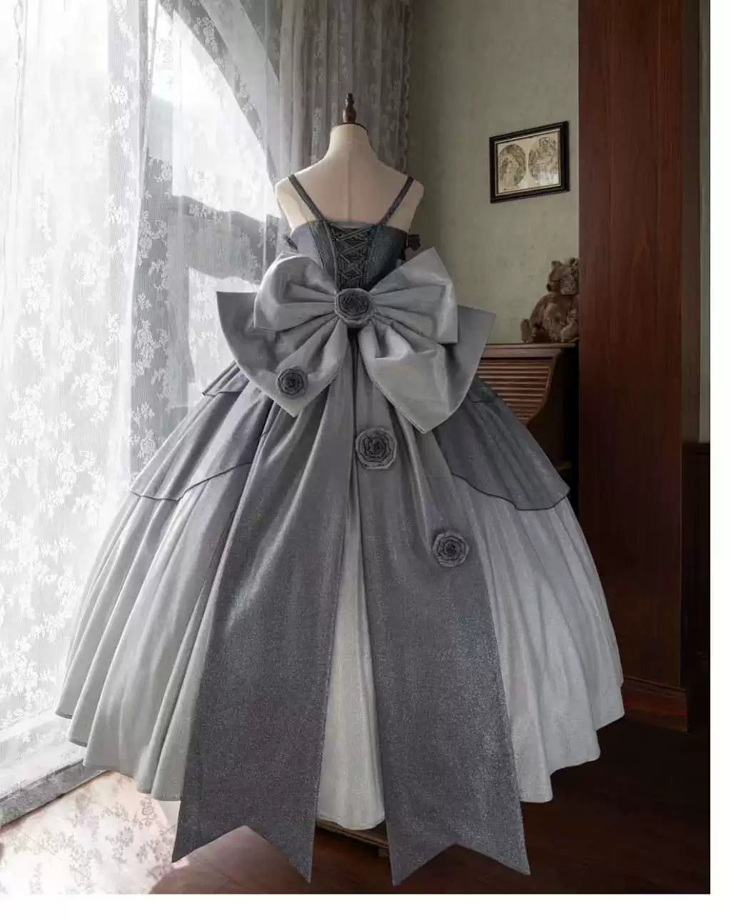 Nectarine White Tea - Captivating Starry - Wedding Lolita Dress Elegant Bridal JSK 37764:719816