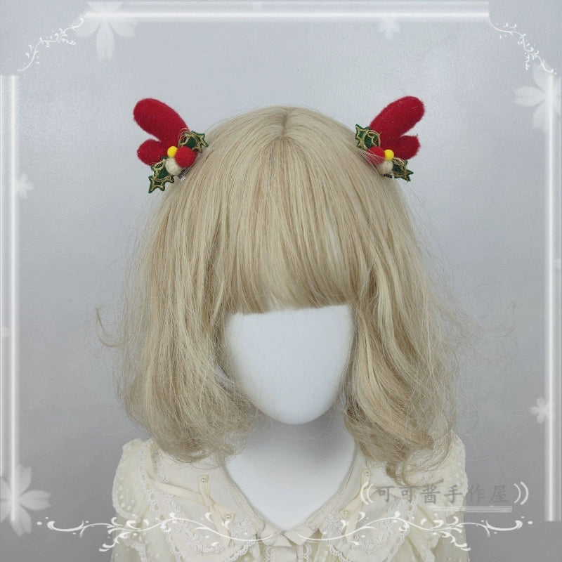 Cocoa Jam - Christmas Sweet Lolita Headdress, Antler Shaped Design 43918:789862
