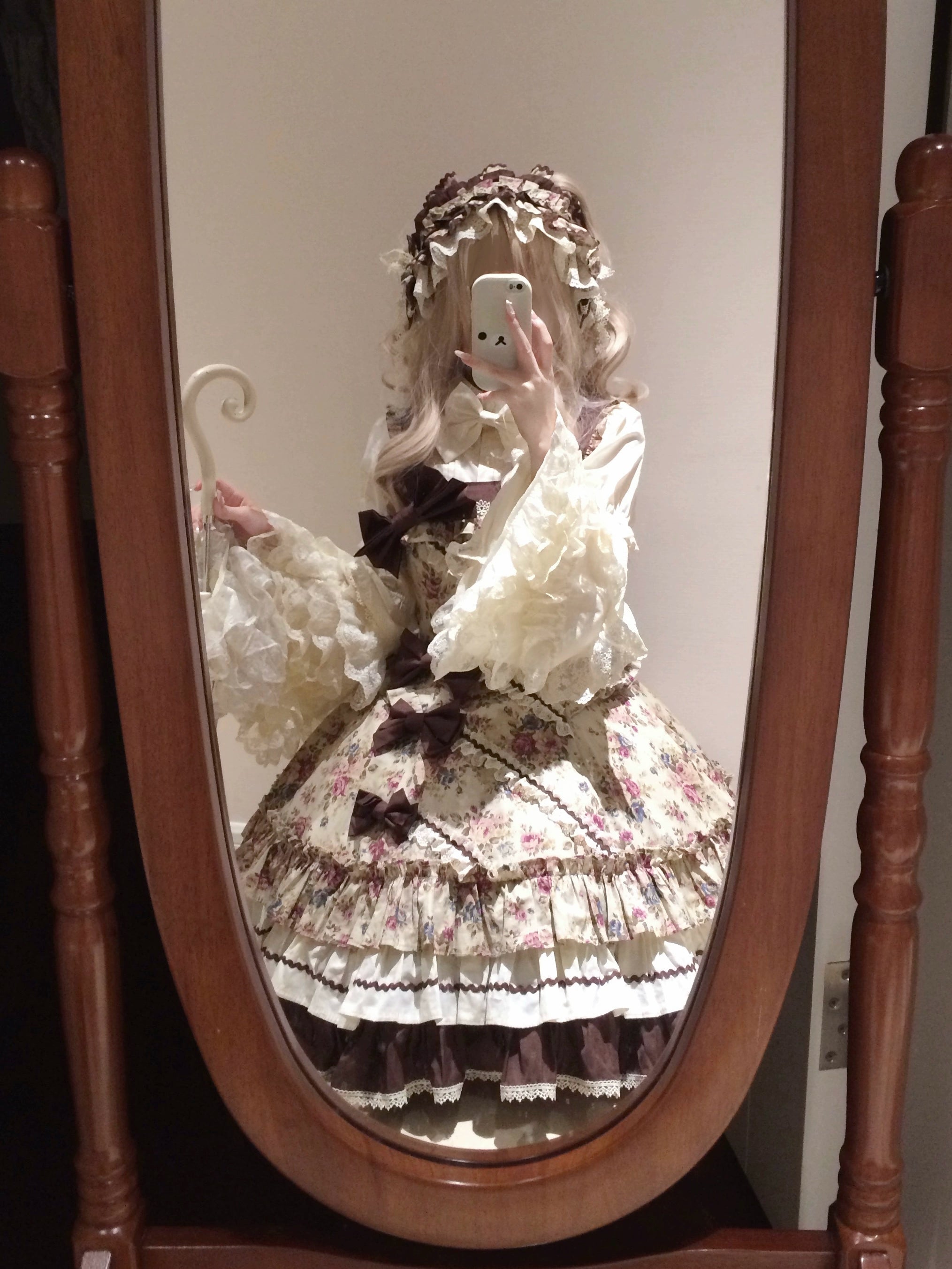 Alice in the Mirror - Albion Reverie - Floral Printed Old School Lolita JSK, Bust-Supporting Dress 44299:802505