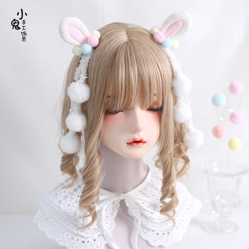 Xiaogui - Sweet Lolita Powderblue Rabbit Ears Hair Pin