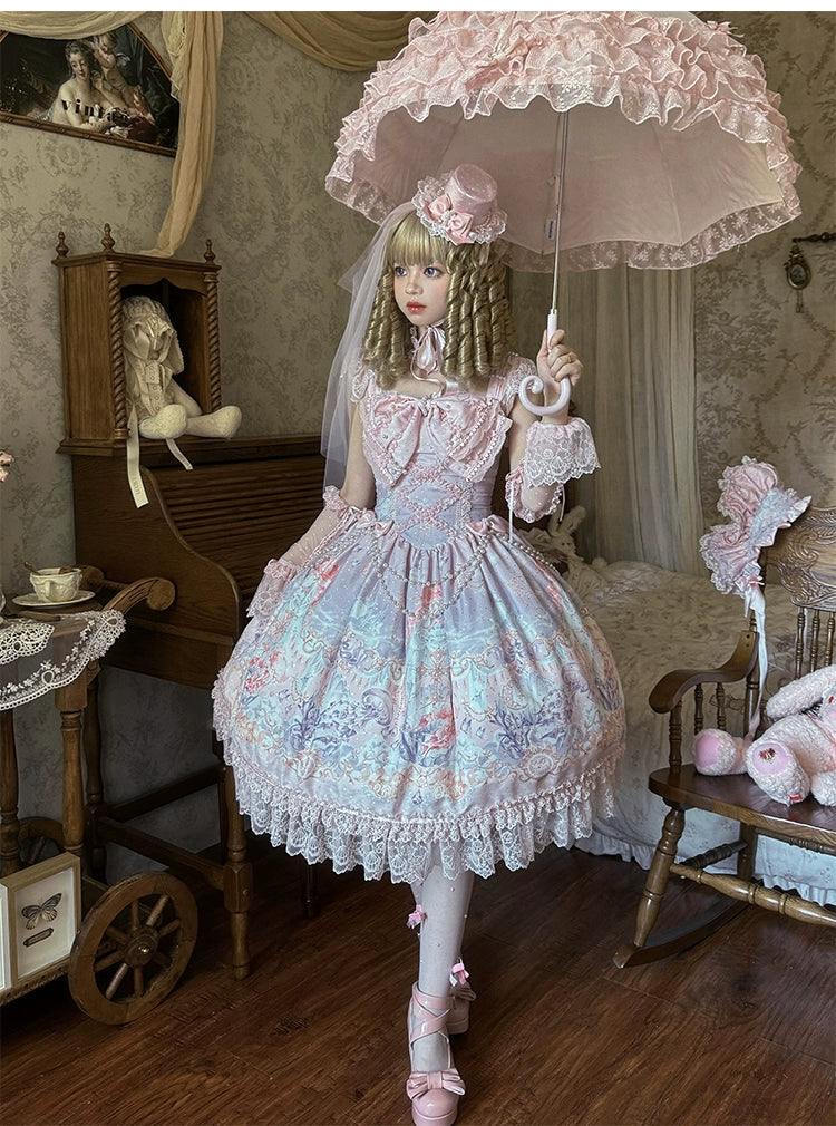 Mengfuzi - The Sea of Dreams - Halter Neck Sweet Lolita JSK Dress