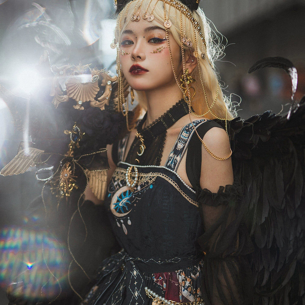 Miss Point - Dusk Best - Egyptian Lolita Dress Set Gorgeous JSK