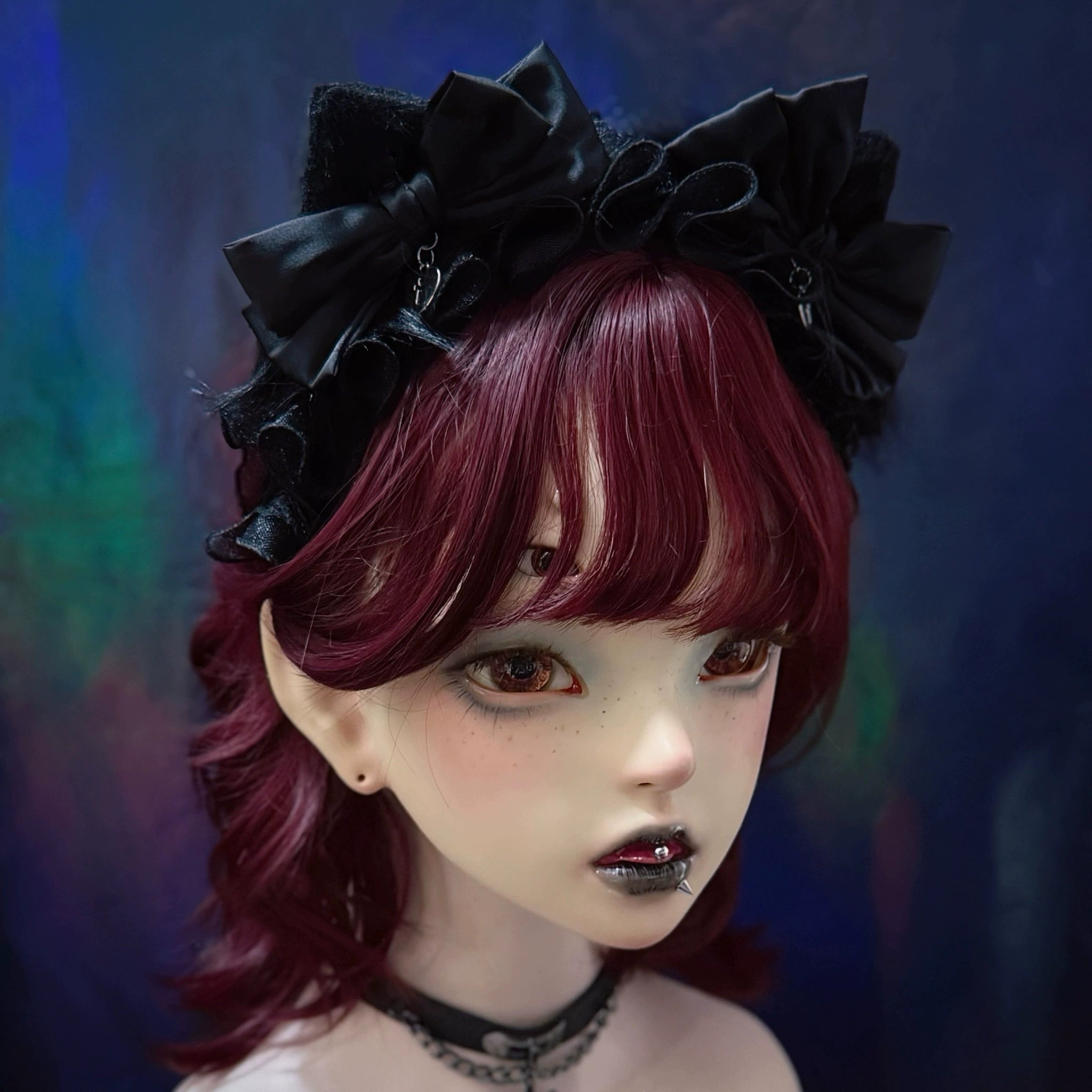 Strange Sugar - Plush Gothic Lolita KC with Cat Ears
