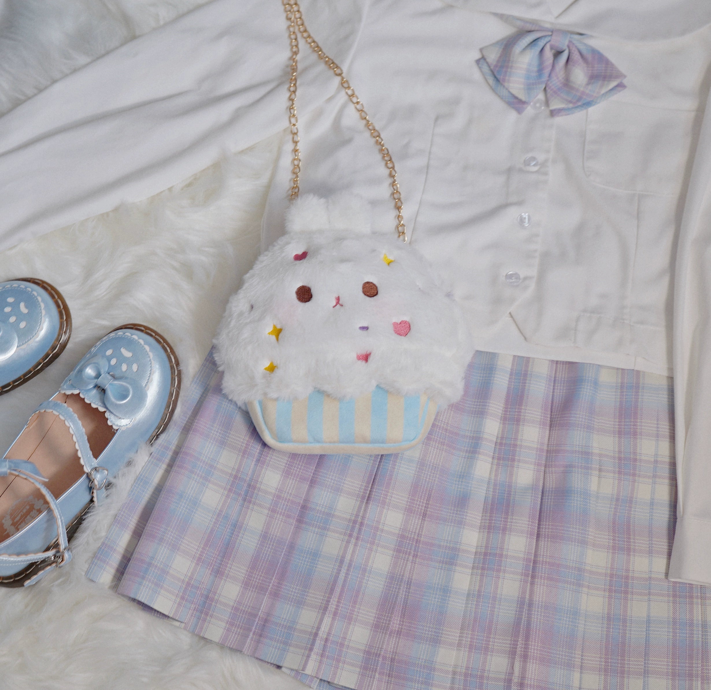 (BFM)PiggyLass~Cute Plush Lolita Bag Rabbit Cake Bag 33340:414424