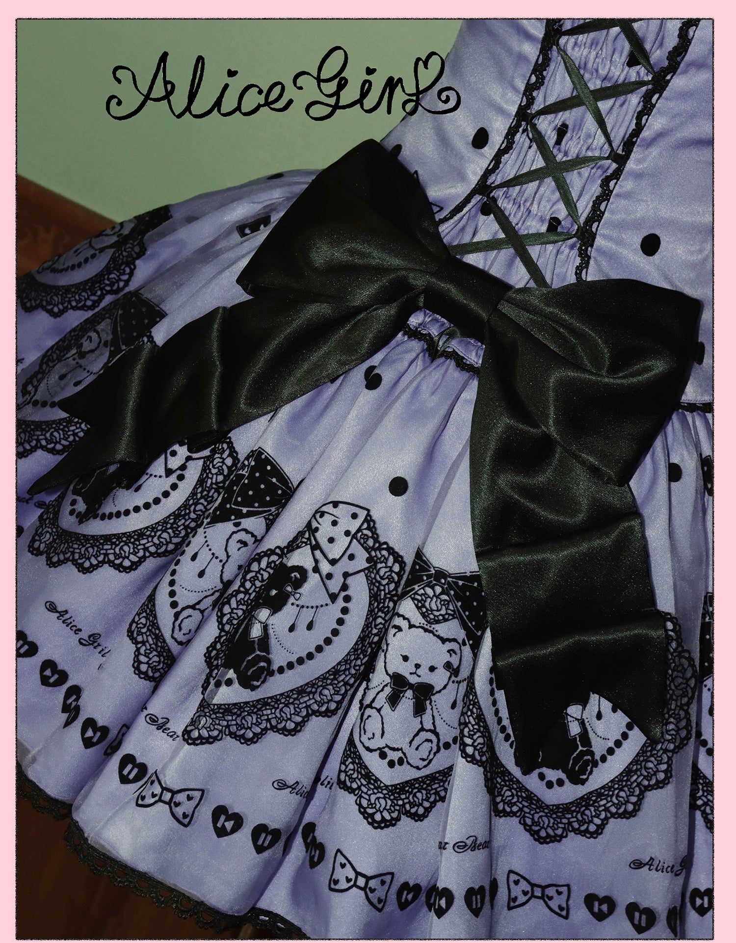Alice Girl - Brown Sugar Bear - Printed Sweet Lolita Dress, Multiple Styles 43697:783320