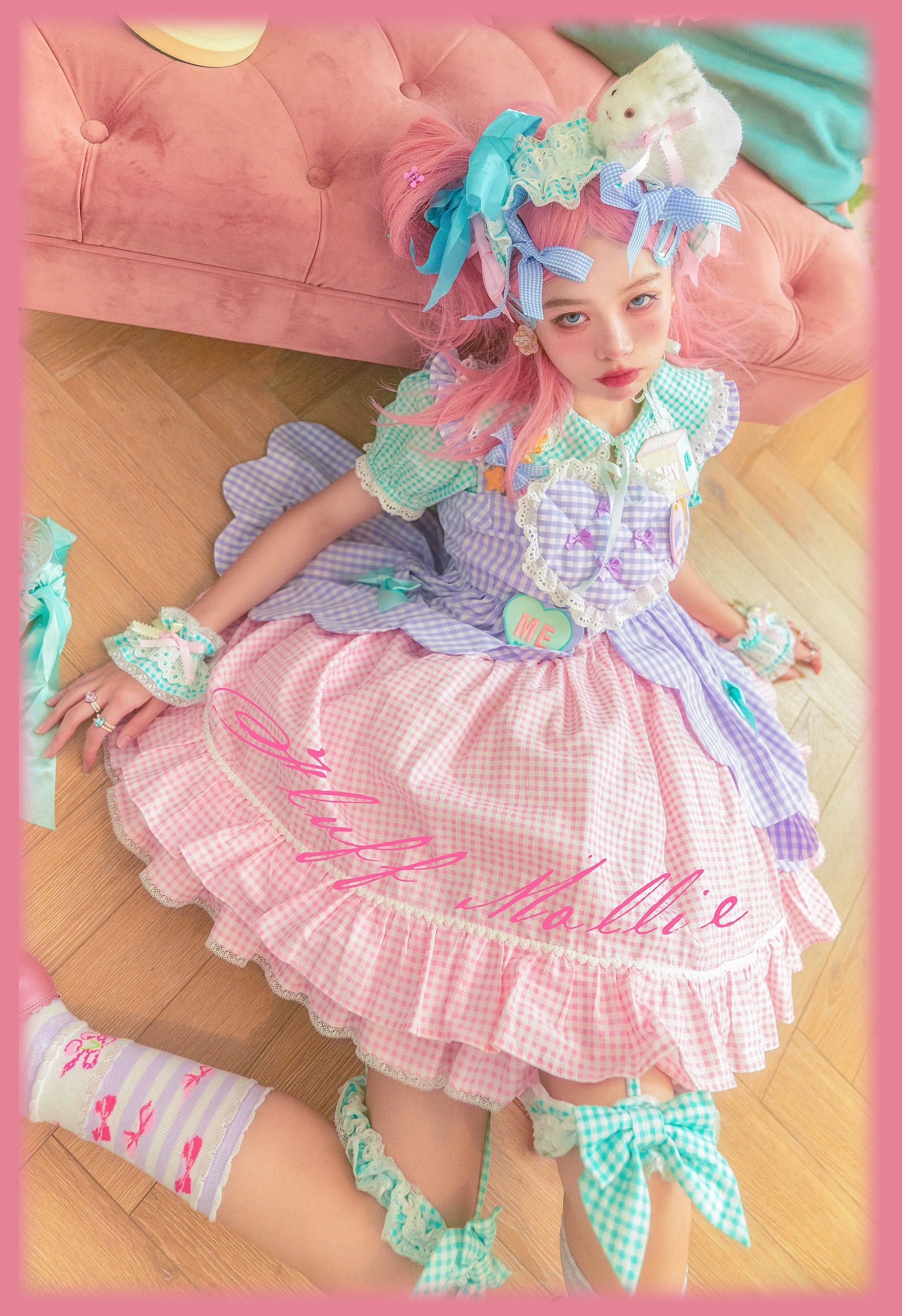 (BFM)Fluff Mollie~Bean Breakfast~Sweet Lolita Overskirt Daily Daily Petaled Skirt 33148:407456