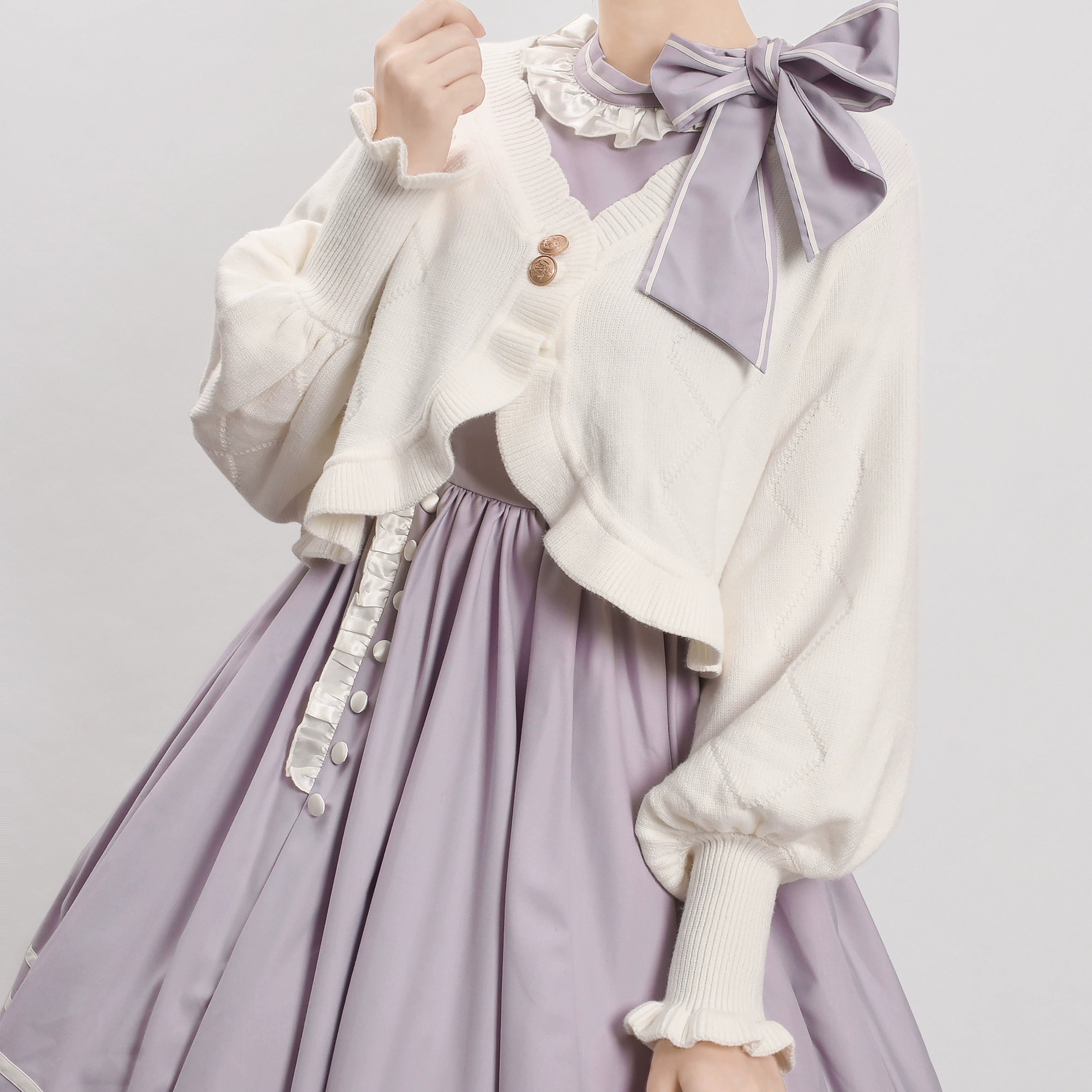 MIST - Cookie - Vintage Lolita Cardigan, Short Sweater 31538:369496