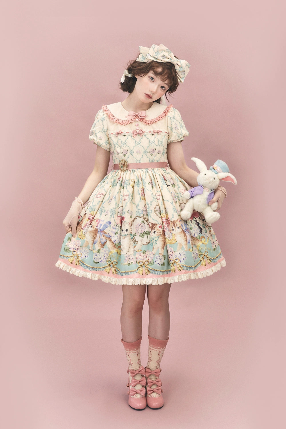 Dark Star Island~Kawaii Lolita Dress OP Blouse SK Set Free size OP 