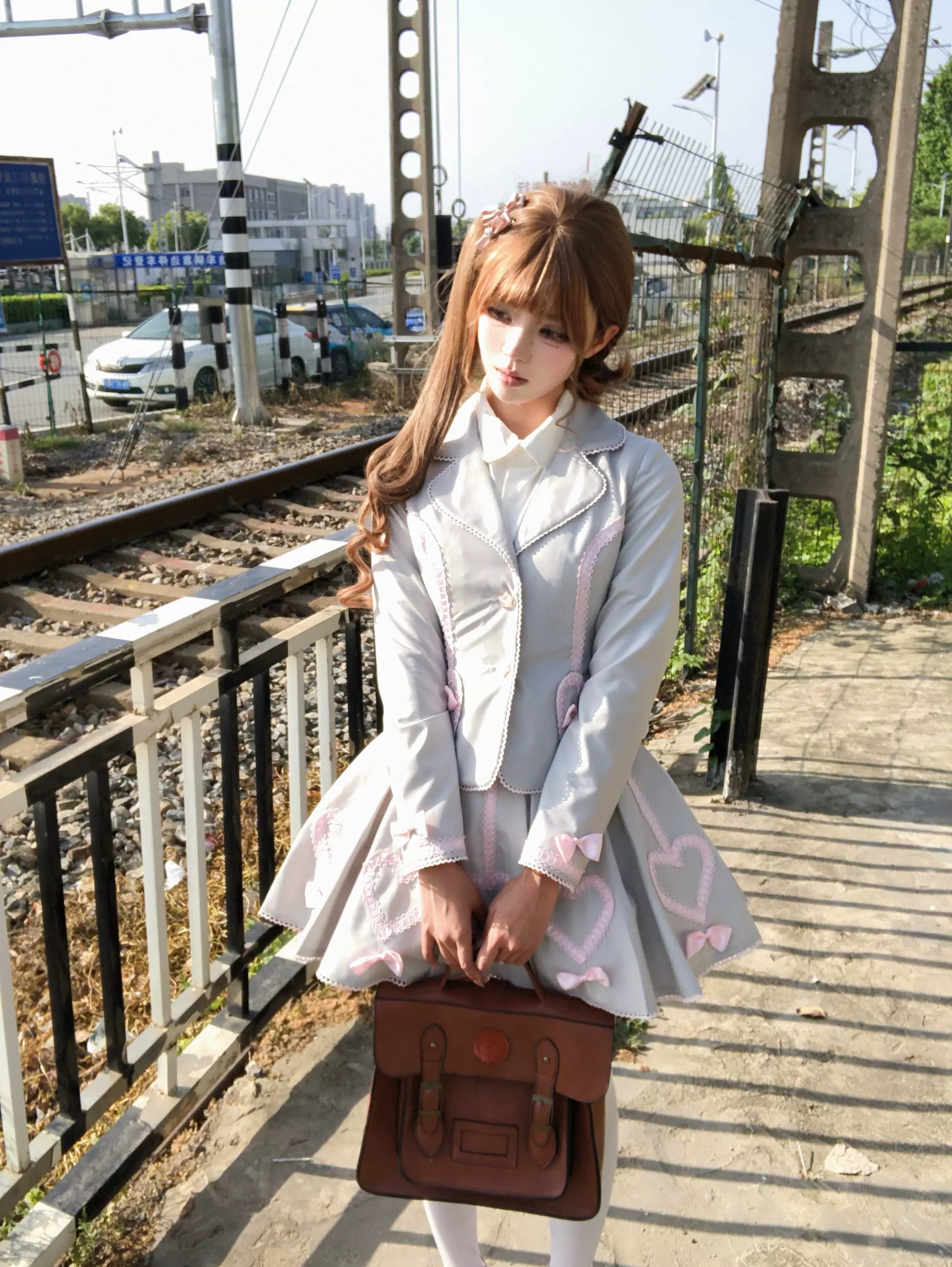 Promise After Class - Old School Lolita Fitted Blazer & Pleated Skirt Set 45492:849817