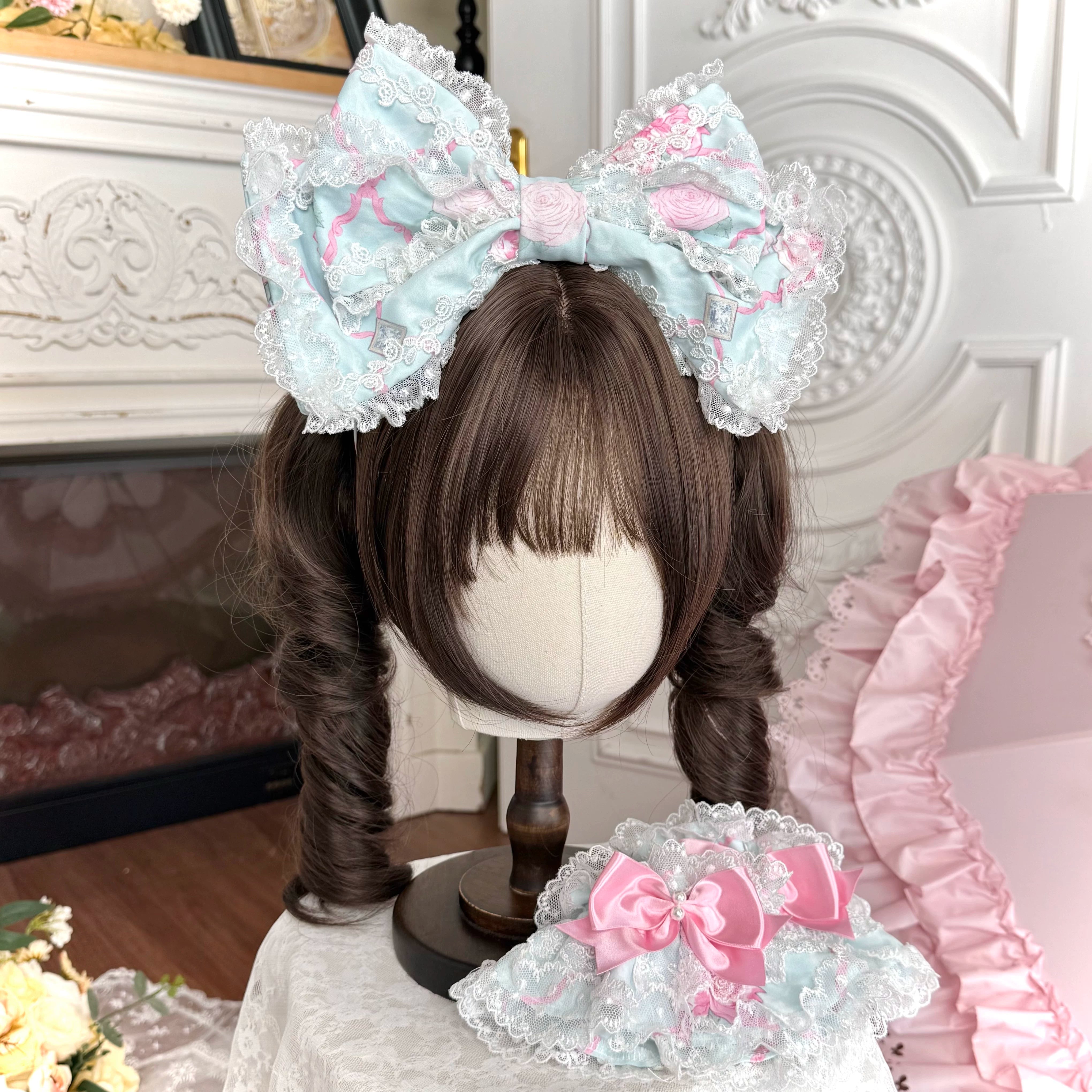 Summer 2026 - Old School Lolita Floral Printed JSK Dress with Ribbon Bows 45521:851921