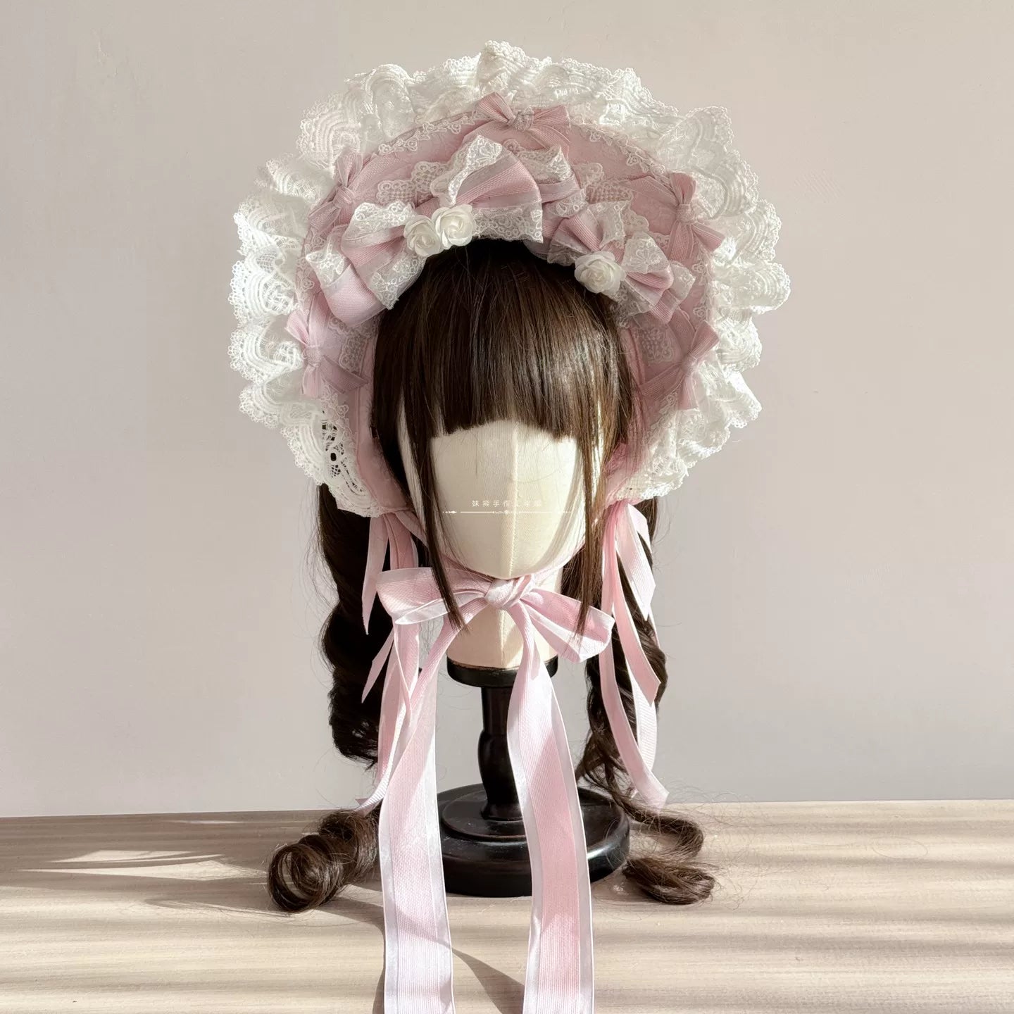 Wedding Sweet Lolita Accessories, Dramatic Bows Pink BNT