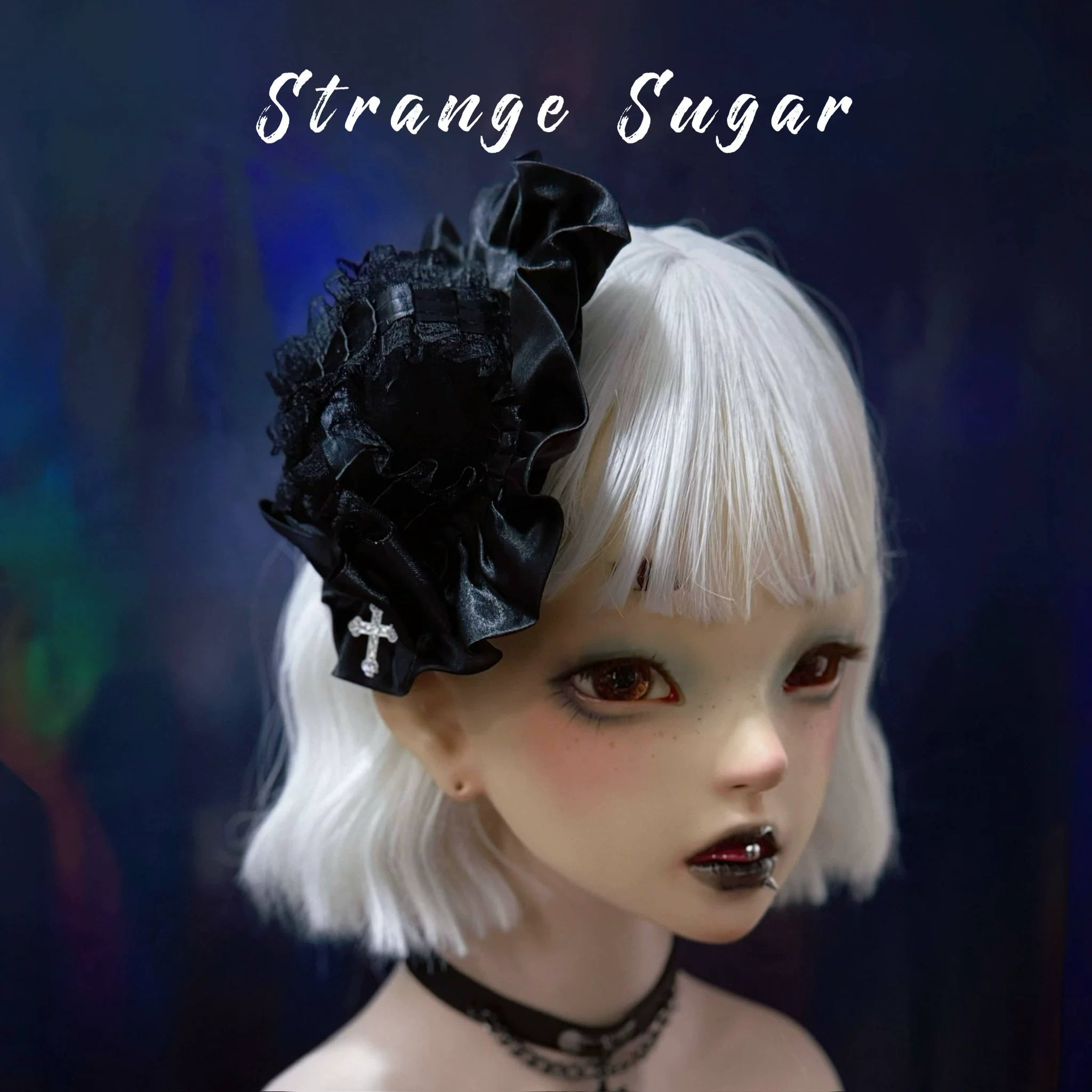 Halloween Gothic Lolita Headdress, Eyeball & Skeleton Accent 8