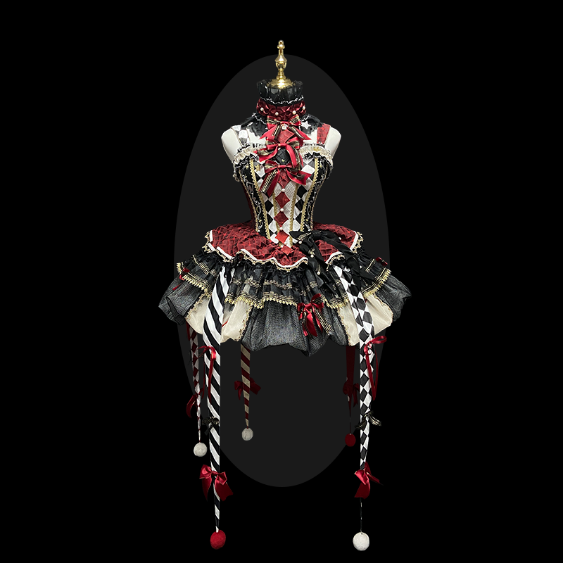 MieYe - Queen - Circus Inspired Lolita JSK Dress, Built-in Fishbone 44300:803382